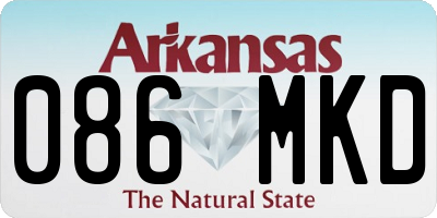 AR license plate 086MKD