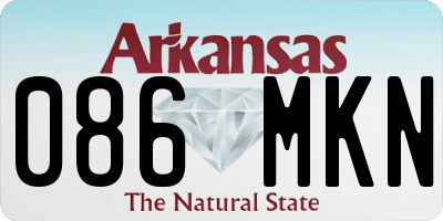 AR license plate 086MKN
