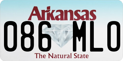 AR license plate 086MLO