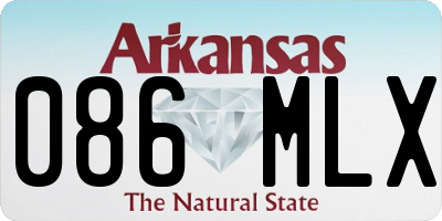 AR license plate 086MLX