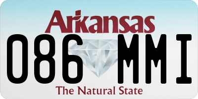 AR license plate 086MMI