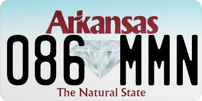 AR license plate 086MMN
