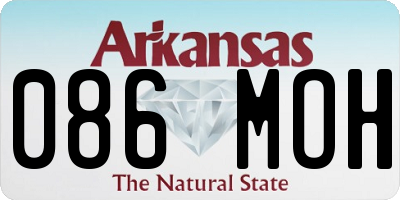 AR license plate 086MOH