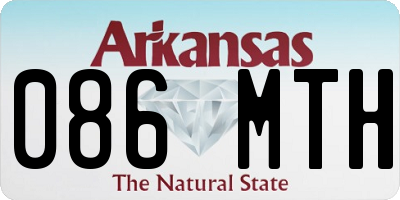AR license plate 086MTH