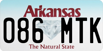 AR license plate 086MTK