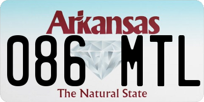 AR license plate 086MTL