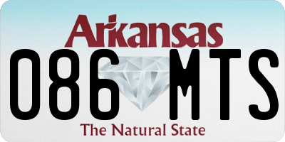 AR license plate 086MTS