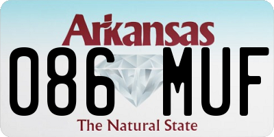 AR license plate 086MUF