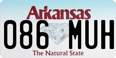 AR license plate 086MUH