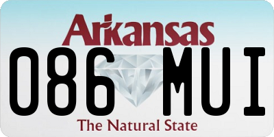 AR license plate 086MUI