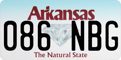 AR license plate 086NBG