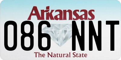 AR license plate 086NNT