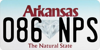 AR license plate 086NPS