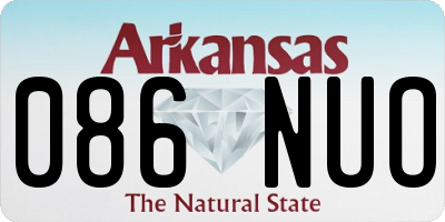 AR license plate 086NUO