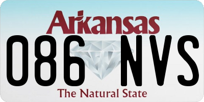 AR license plate 086NVS