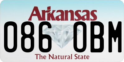 AR license plate 086OBM