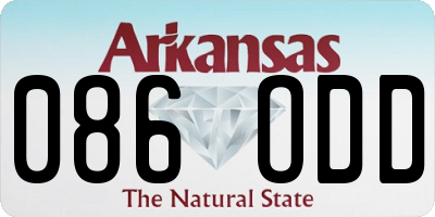 AR license plate 086ODD