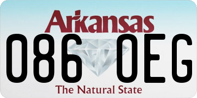 AR license plate 086OEG