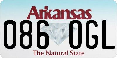 AR license plate 086OGL