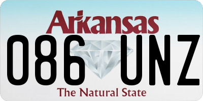 AR license plate 086UNZ