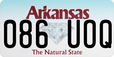 AR license plate 086UOQ
