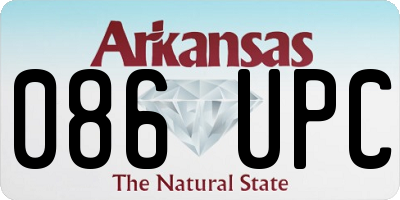 AR license plate 086UPC