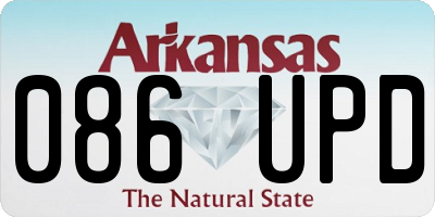 AR license plate 086UPD