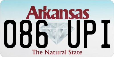 AR license plate 086UPI