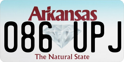 AR license plate 086UPJ