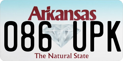 AR license plate 086UPK