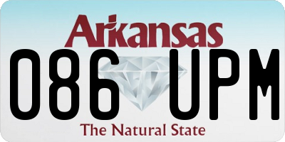 AR license plate 086UPM
