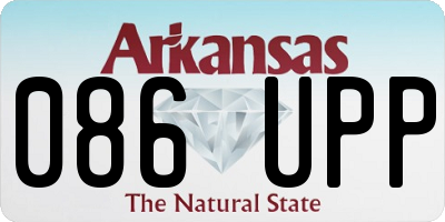 AR license plate 086UPP