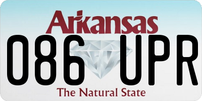 AR license plate 086UPR