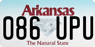 AR license plate 086UPU