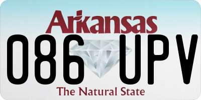 AR license plate 086UPV