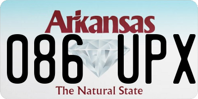AR license plate 086UPX