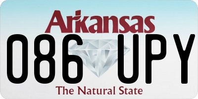 AR license plate 086UPY