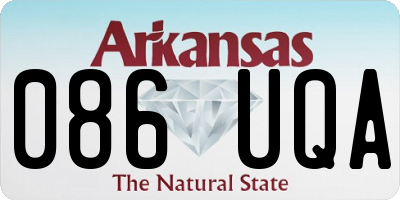 AR license plate 086UQA