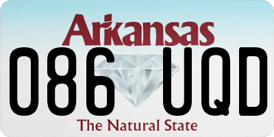 AR license plate 086UQD