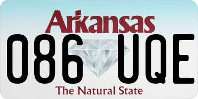 AR license plate 086UQE