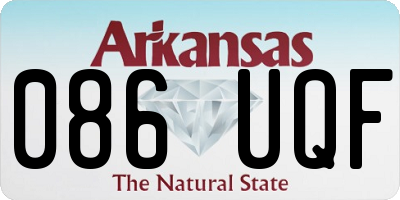AR license plate 086UQF