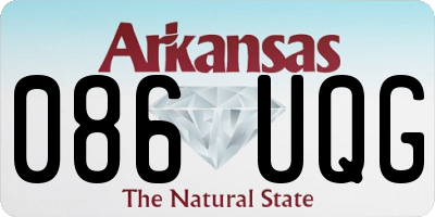 AR license plate 086UQG