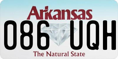 AR license plate 086UQH