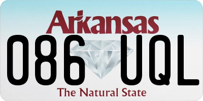 AR license plate 086UQL