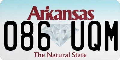 AR license plate 086UQM