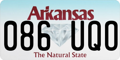 AR license plate 086UQO