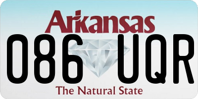 AR license plate 086UQR