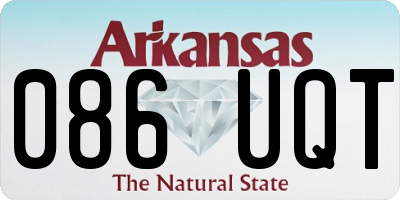 AR license plate 086UQT