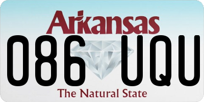 AR license plate 086UQU