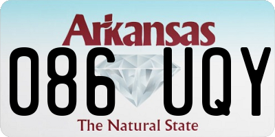 AR license plate 086UQY